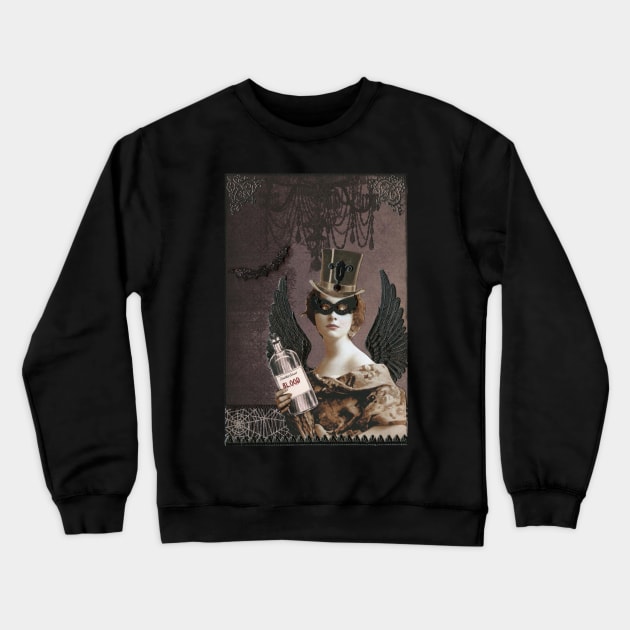 Winged Vampire Masquerade Crewneck Sweatshirt by WinonaCookie